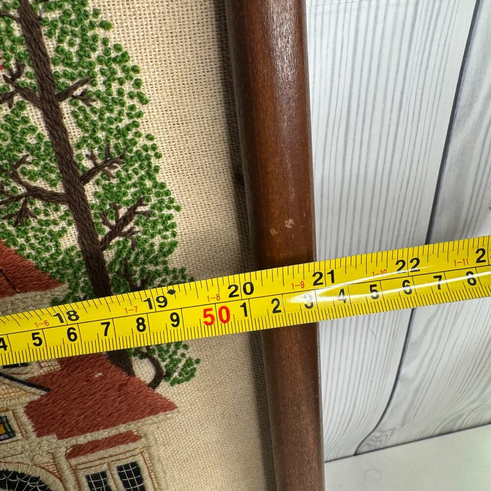 1980s Framed Vintage Dimensions Crewel Victorian Street Charles Wysocki 17x20 - Picture 8 of 12